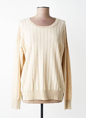 Pull stretch manches longues beige YES.ZEE femme