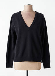 Pull col v manches longues noir GANT femme