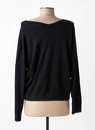 Pull col v manches longues noir LIU JO femme