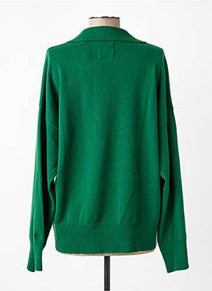 Pull tissage chiné manches longues vert GANT femme