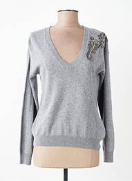 Pull stretch manches longues gris LIU JO femme