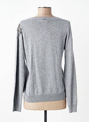 Pull col v manches longues gris LIU JO femme