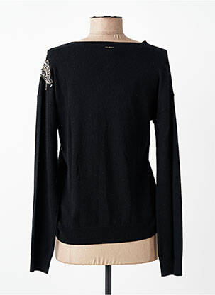 Pull col v manches longues noir LIU JO femme