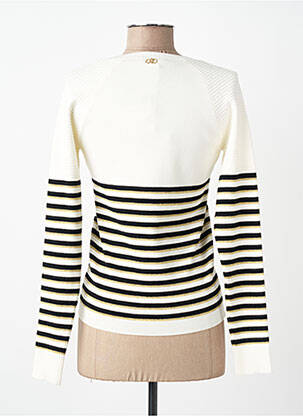 Pull coupe cintrée manches longues beige LIU JO femme