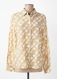 Chemisier imprimé fantaisie manches longues beige GANT femme