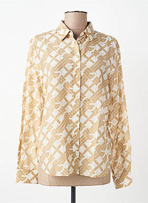 Chemisier imprimé fantaisie manches longues beige GANT femme