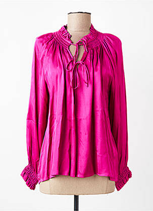 Blouse col rond manches longues violet SUNCOO femme