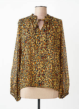 Blouse col rond manches longues beige KOCCA femme