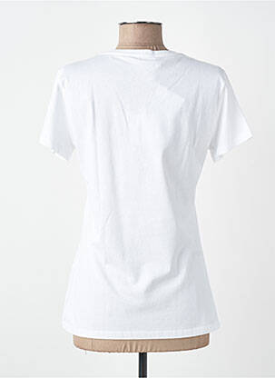 T-shirt sérigraphie avec strass manches courtes blanc LIU JO femme