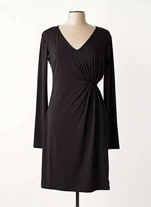 Robe mi-longue manches longues manches longues noir LIU JO femme
