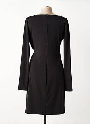 Robe mi-longue manches longues manches longues noir LIU JO femme