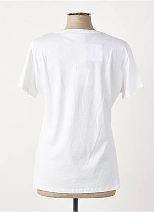 T-shirt sérigraphie avec strass manches courtes blanc LIU JO femme