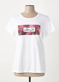 T-shirt stretch manches courtes blanc LIU JO femme