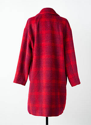 Manteau long coupe droite sans capuche rouge STREET ONE femme