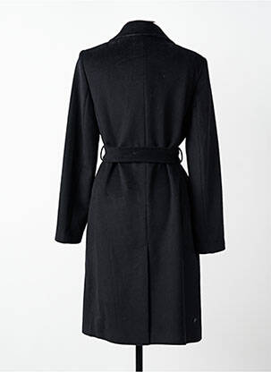Manteau long coupe cintrée sans capuche noir KOCCA femme