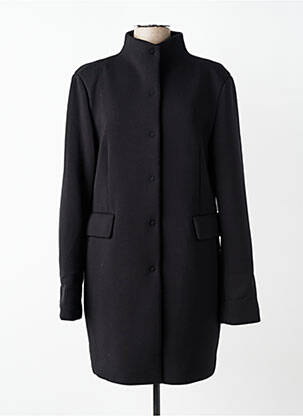 Manteau long coupe droite sans capuche noir LIU JO femme