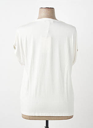 T-shirt col v manches courtes beige KOCCA femme