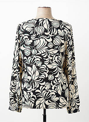 Blouse imprimé fantaisie manches longues noir KOCCA femme
