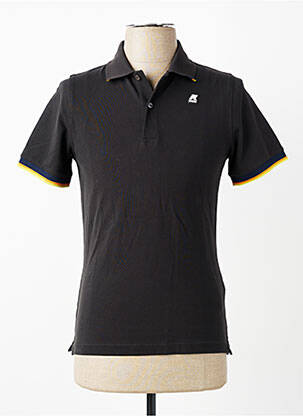 Polo stretch manches courtes noir K. WAY homme