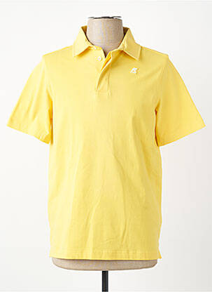 Polo tissage jersey manches courtes jaune K. WAY homme