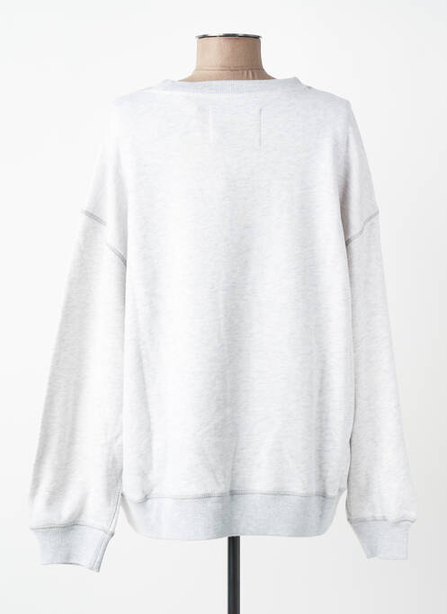 Sweat-shirt stretch manches longues gris GANT femme