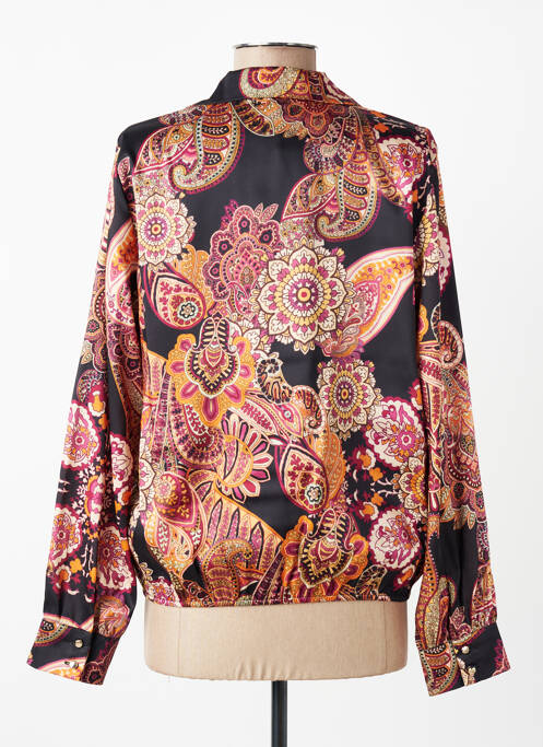 Blouse imprimé fantaisie manches longues orange KOCCA femme