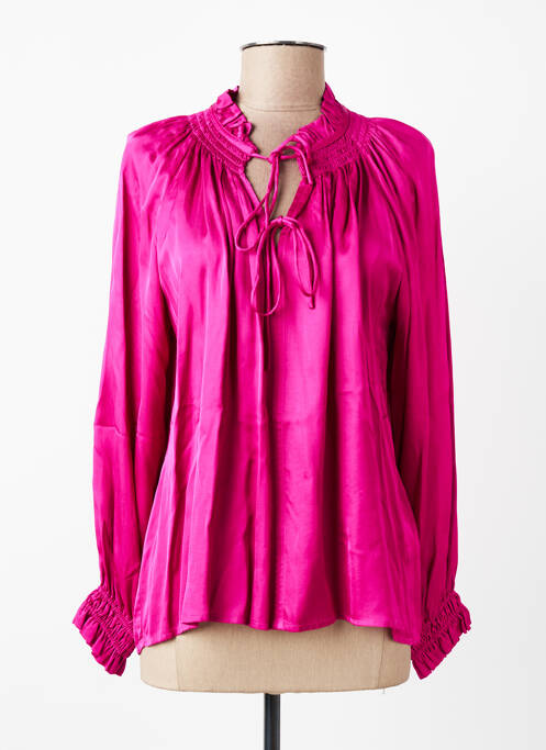 Blouse col rond manches longues violet SUNCOO femme