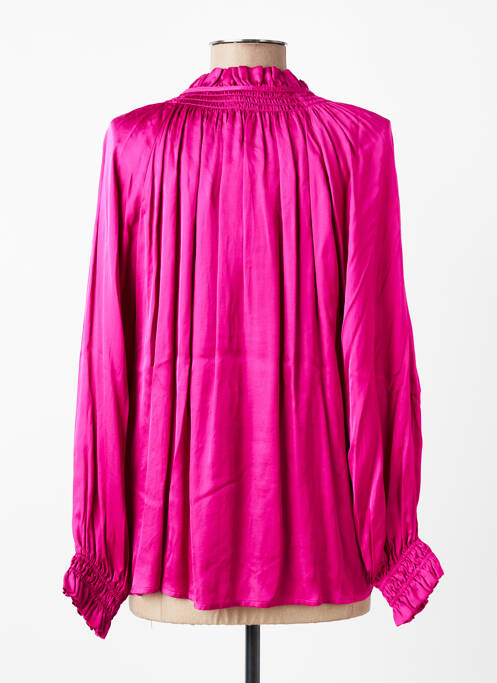 Blouse col rond manches longues violet SUNCOO femme