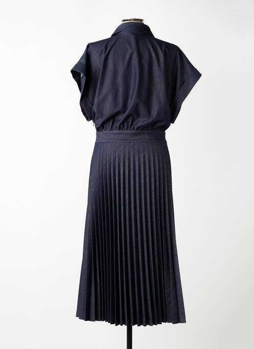 Robe longue manches courtes manches courtes bleu KOCCA femme