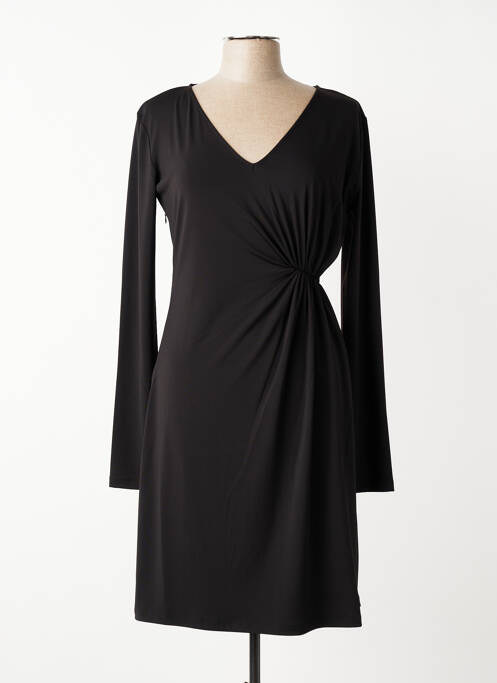Robe mi-longue manches longues manches longues noir LIU JO femme