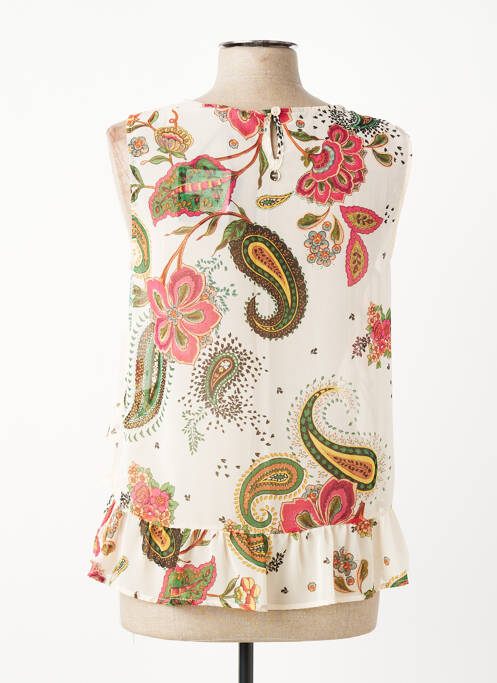 Top coupe fluide sans manche beige LIU JO femme