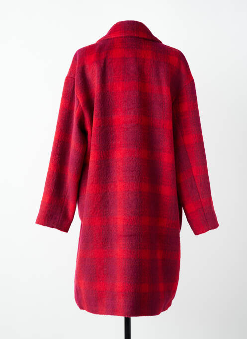 Manteau long coupe droite sans capuche rouge STREET ONE femme