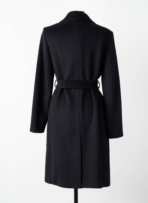 Manteau long coupe cintrée sans capuche noir KOCCA femme