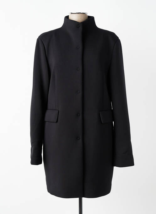 Manteau long coupe droite sans capuche noir LIU JO femme