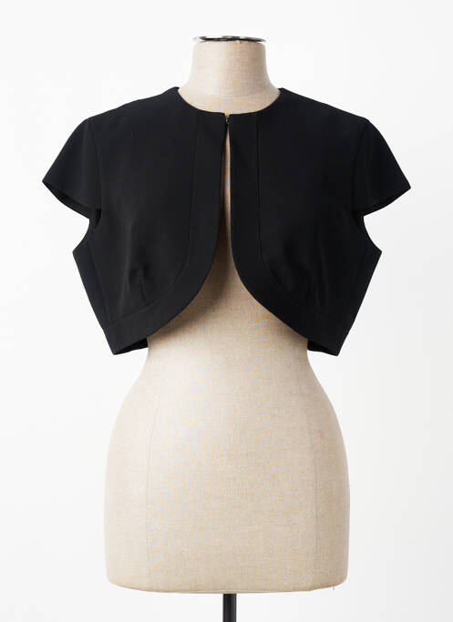 Boléro effet matière satinée noir KOCCA femme
