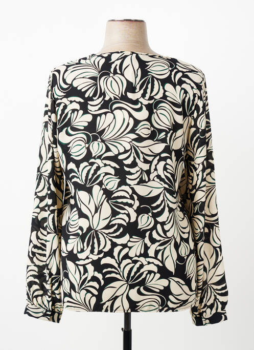 Blouse imprimé fantaisie manches longues noir KOCCA femme