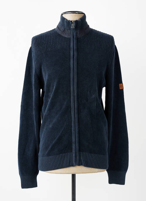 Veste casual poignets poignets élastiqués bleu MCS homme
