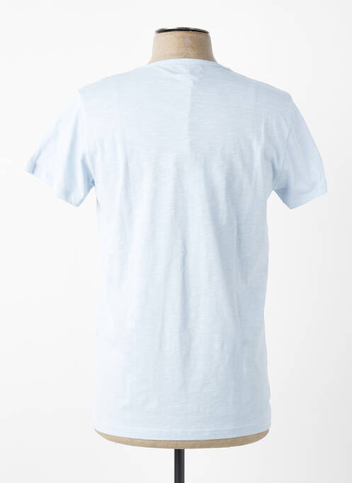 T-shirt coupe cintrée manches courtes bleu MCS homme