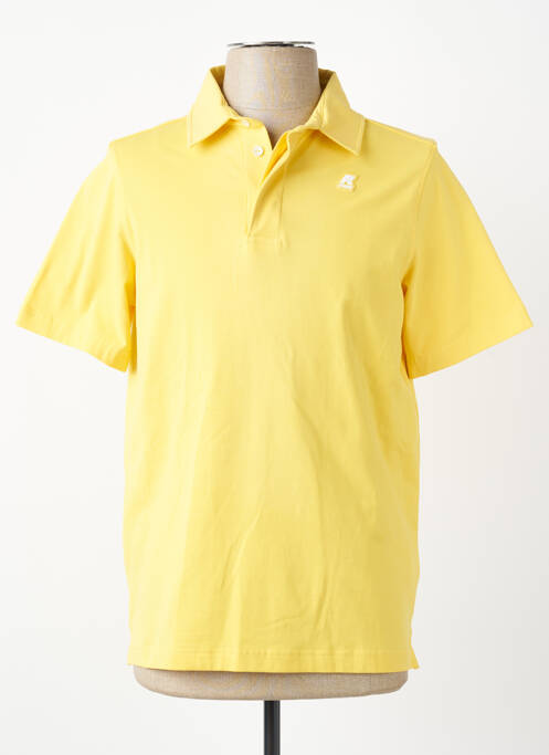 Polo tissage jersey manches courtes jaune K. WAY homme