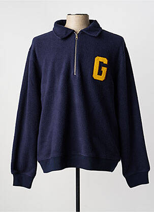 Sweat-shirt stretch manches longues bleu GANT homme