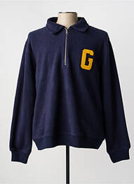 Sweat-shirt stretch manches longues bleu GANT homme