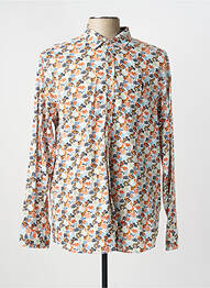 Chemise manches longues coupe cintrée orange MCS homme
