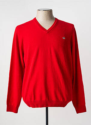 Pull col v manches longues rouge GANT homme