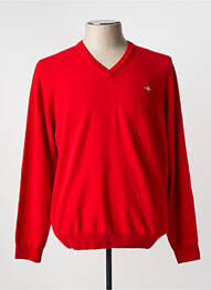 Pull col v manches longues rouge GANT homme