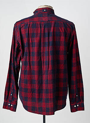 Chemise manches longues poches rouge GANT homme