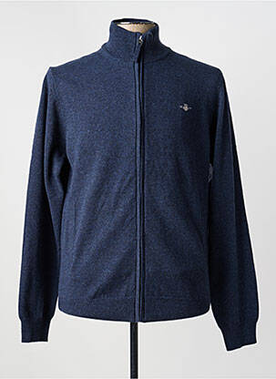 Gilet manches longues tissage chiné bleu GANT homme