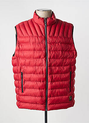 Doudoune poches sans capuche rouge MCS homme