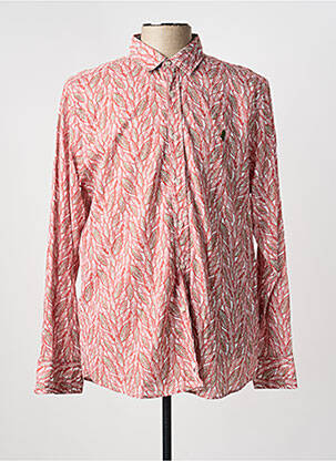 Chemise manches longues imprimé fantaisie rouge MCS homme