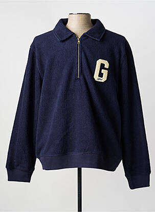 Sweat-shirt broderie manches longues bleu GANT homme