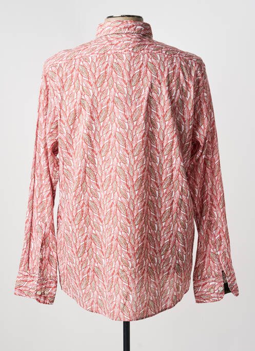 Chemise manches longues imprimé fantaisie rouge MCS homme